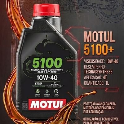 Óleo Motul 5100 10w40 4t Api SL Semi-Sintético 1lt