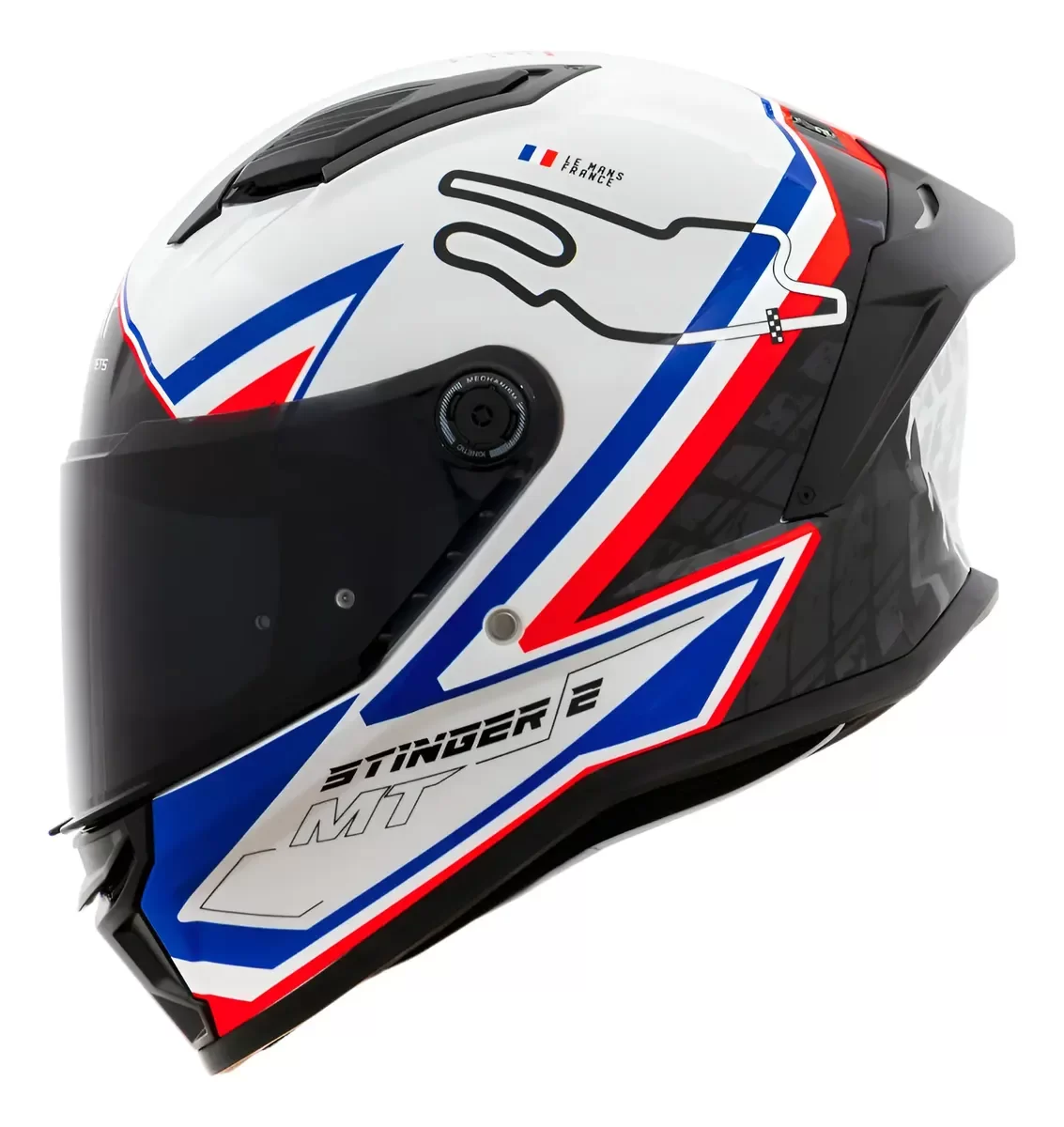 Capacete MT Stinger 2 – Grand Prix A7 France Gloss