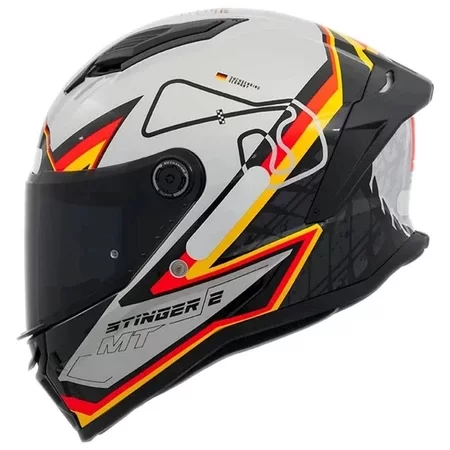 Capacete MT Stinger 2 – Grand Prix C1 Germany Gloss