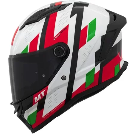 Capacete MT Stinger 2 – Register C6 White Red Gloss
