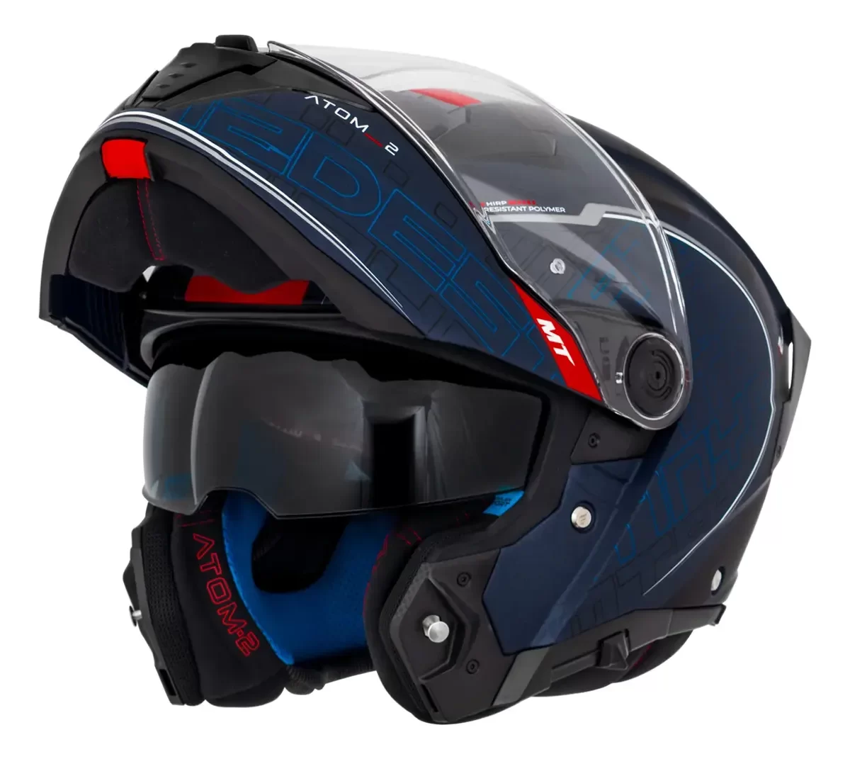 Capacete MT Atom 2 SV – Destiny C7 Blue Matte