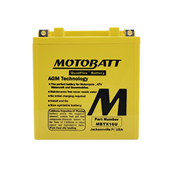 Bateria Motobatt Agm Mbtx16u 19 Ah (Ytx16-bs / Ytx20a-bs)