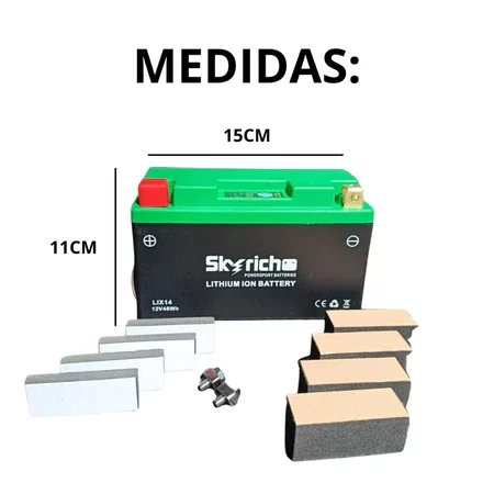 Bateria Skyrich Lítio 12V 14Ah LIX14 - Imagem 2