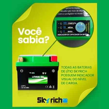 Bateria Skyrich Lítio 12V 14Ah LIX14 - Imagem 4